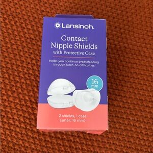 New Lansinoh Contact Nipple Shields with Protective Case
